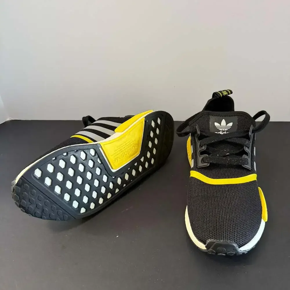 Adidas NMD‎ R1 Black Solar Yellow GV7183 Size 5.5